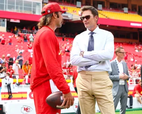 The seven-time Super Bowl champion ignites social media outrage after showing up in Vegas sideline box